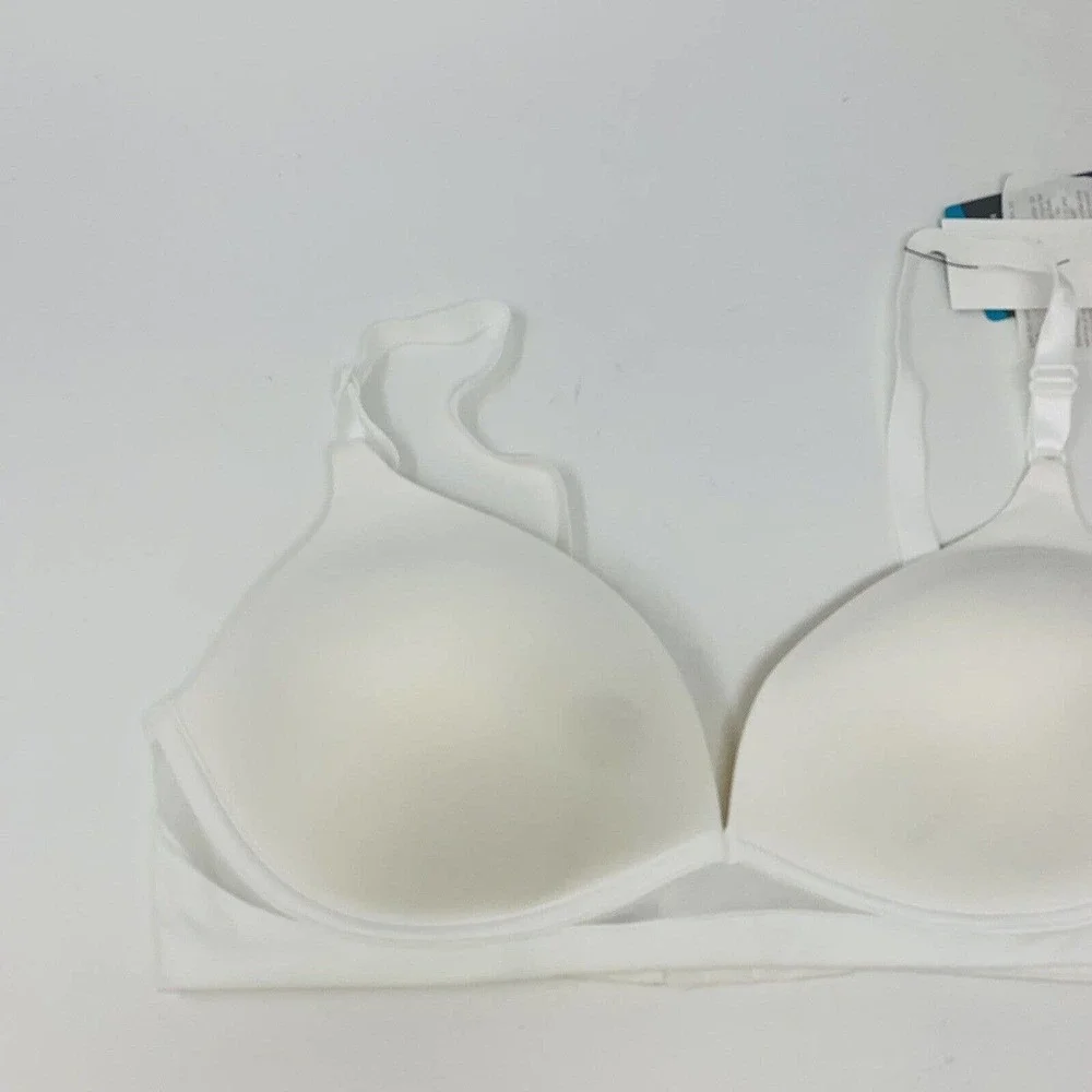 New Warner's Womans Flex Revolution Flexi Wire T-Shirt Bra Sz‎ 34C White NWT
